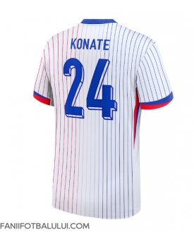 Franța Ibrahima Konate #24 Tricou Fotbal Replică European 2024 Barbati Deplasare